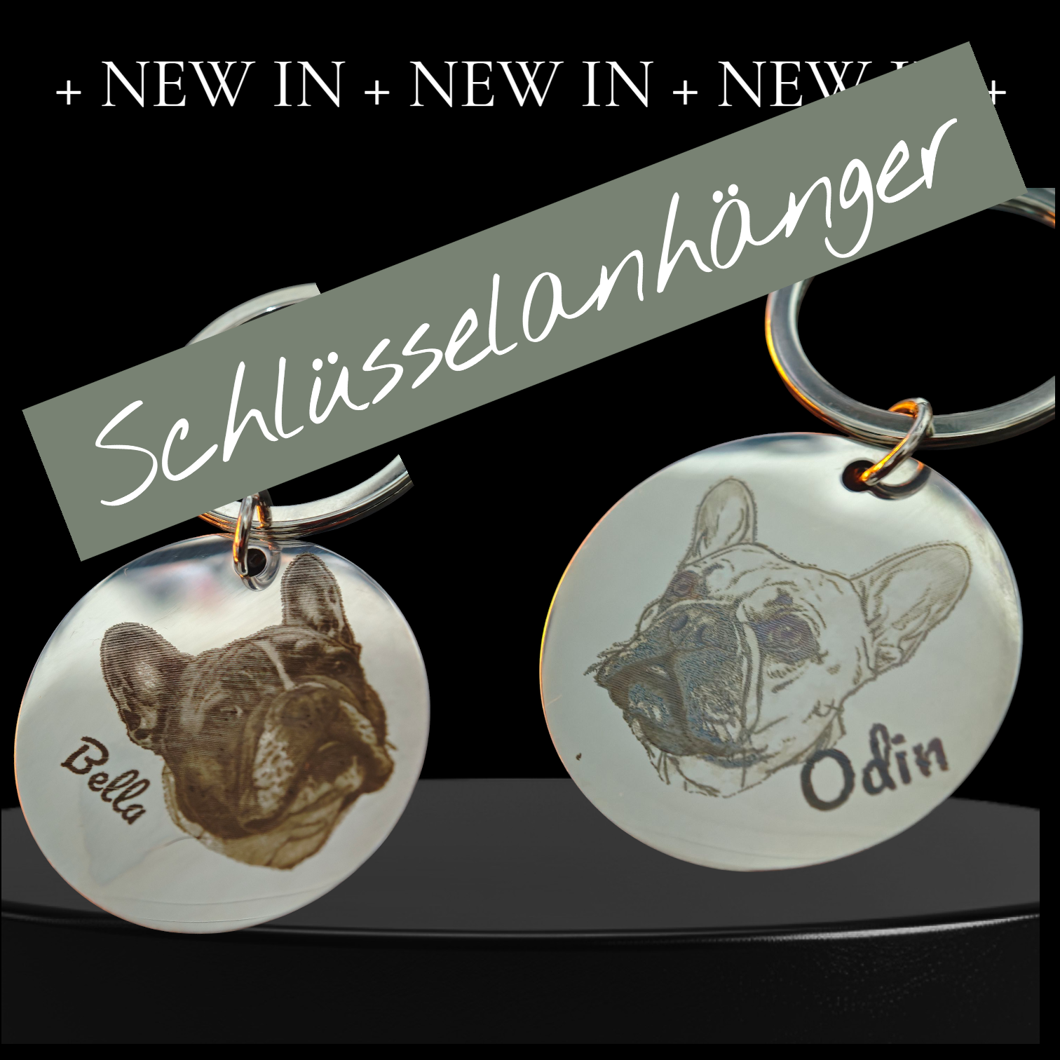 Personalisierter Schlüsselanhänger Edelstahl