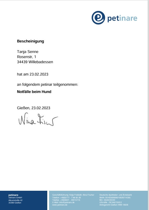 Fortbildung: Notfälle