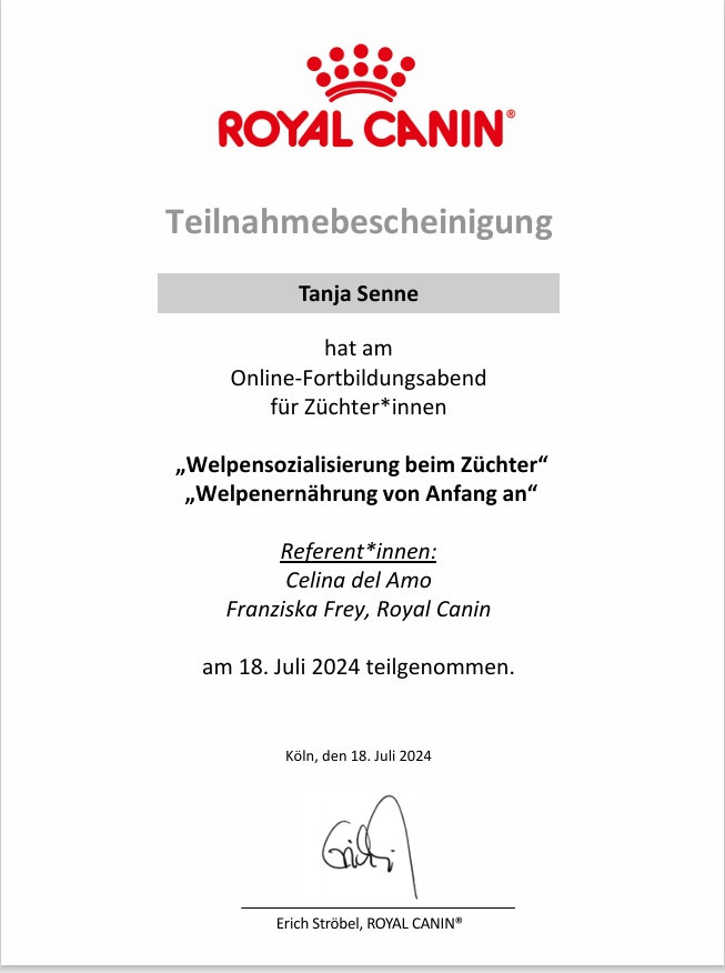 Fortbildung: Welpenernährung