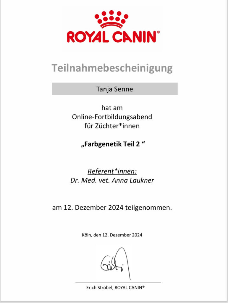 Fortbildung: Farbgenetik