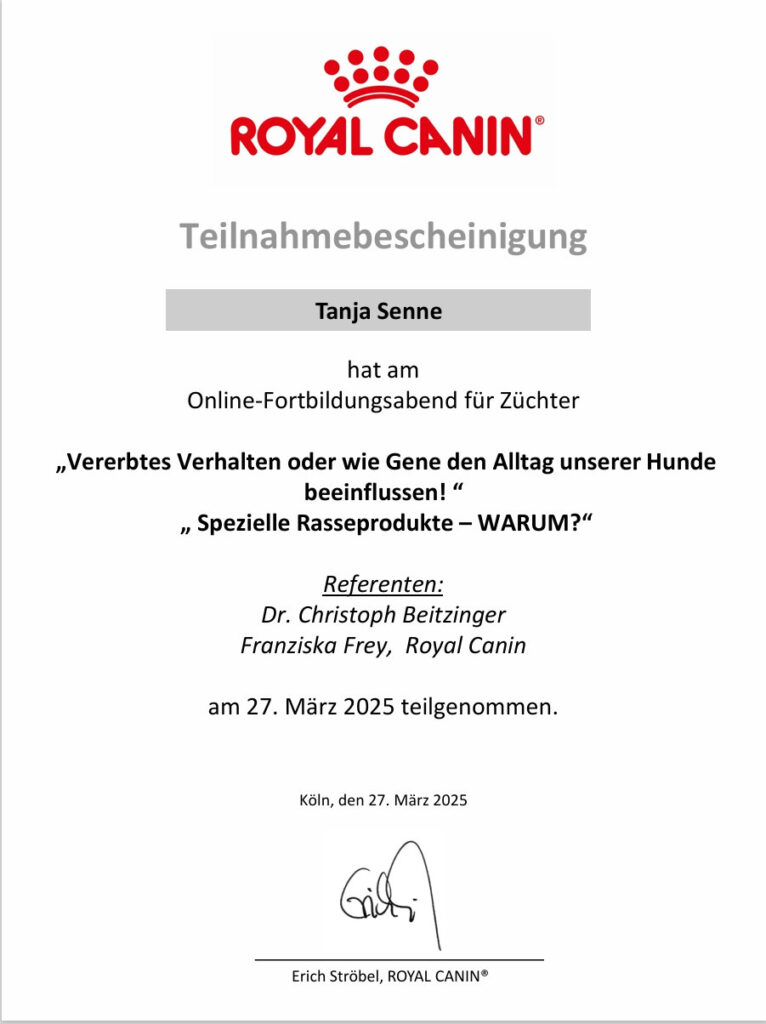 Fortbildung: Vererbtes Verhalten